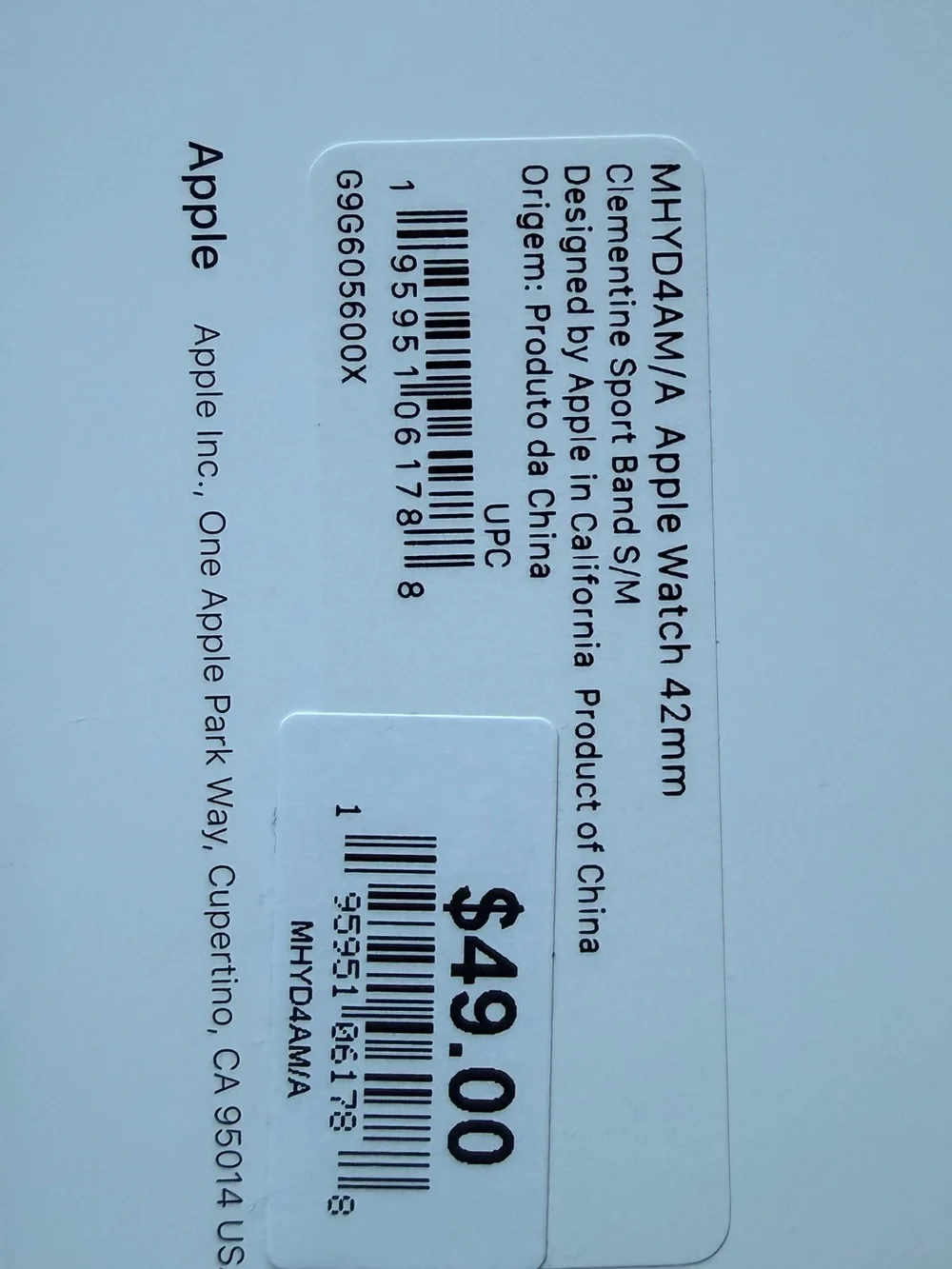 Apple Orange Silicone Sport Band for Apple Watch